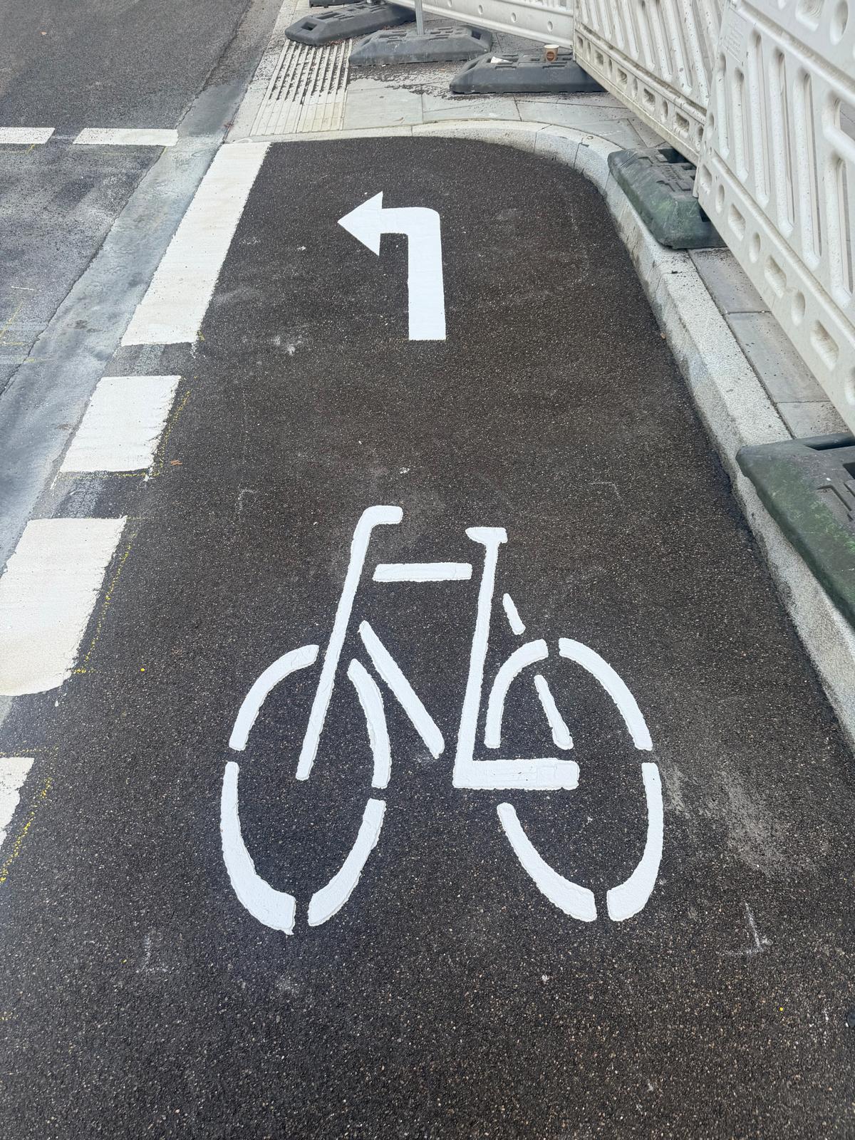 Professionelle Radwegmarkierung in Neumünster